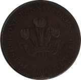 GB 1811 Penny Token Bristol and South Wales VF (Rim Nick)