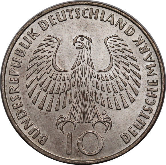 Germany 1972D (Munich Mint) 10 Mark Munich Olympics UNC
