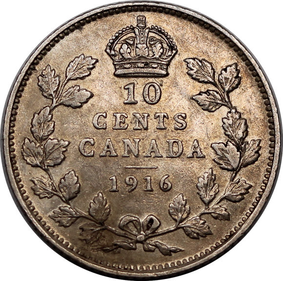 Canada 1916 10 Cent Fine