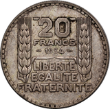 France 1934 20 Francs VF