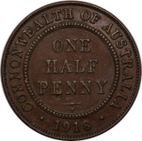 1918I Halfpenny gVF