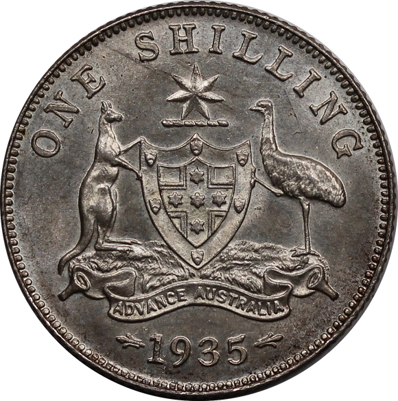 1935 Shilling UNC
