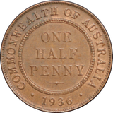 1936 Halfpenny UNC