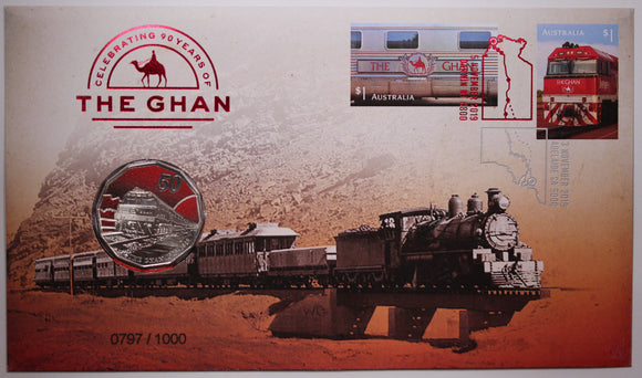 2019 50c The Ghan 90th Anniversary PNC (Impressions)