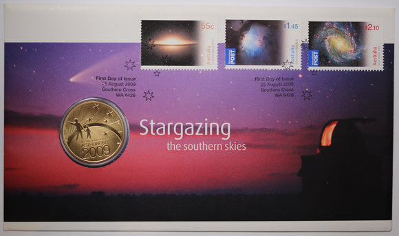 2009 $1 Stargazing The Southern Skies PNC