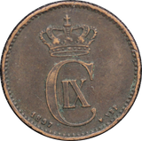 Denmark 1897 2 Ore VF