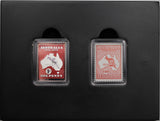 2013 Kangaroo and Map 1/2oz Silver Proof Stamp and Coin Set