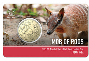 2021 Perth ANDA $1 Numbat Privy Mark