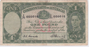 One Pound 1949 Coombs/Watt Fine