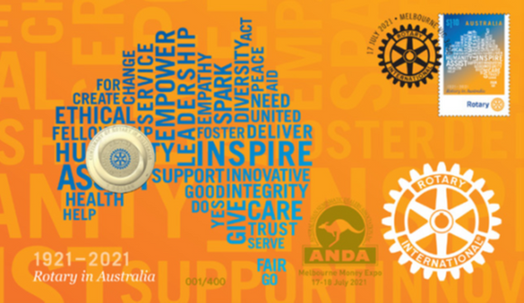 2021 $1 Melbourne ANDA Centenary of Rotary PNC