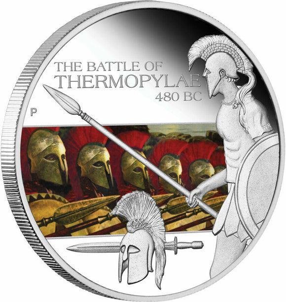 2009 Famous Battles in History - Thermopylae 1oz Silver Proof Coin