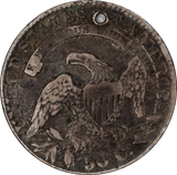 USA 1831 Capped Bust Half Dollar Fine (Holed)