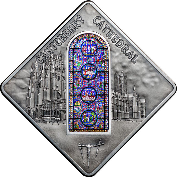 2015 Sacred Art Holy-Windows Canterbury Cathedral 50g Silver