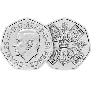2022 King Charles III 50p Queen Elizabeth II Tribute BU Coin