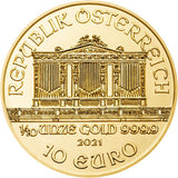 2021 Austria Philharmonic 1/10oz Gold Coin