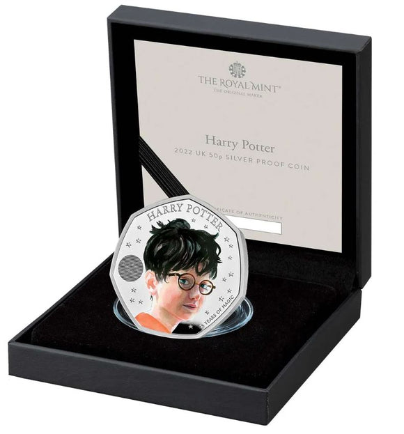 2022 Harry Potter 50p Coloured Silver Proof Coin