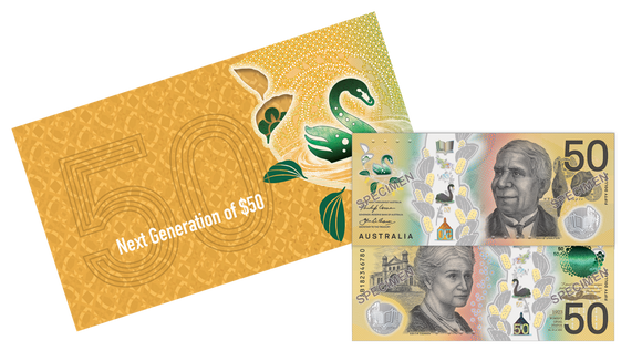 2018 Two Generations $50 Banknote Folder