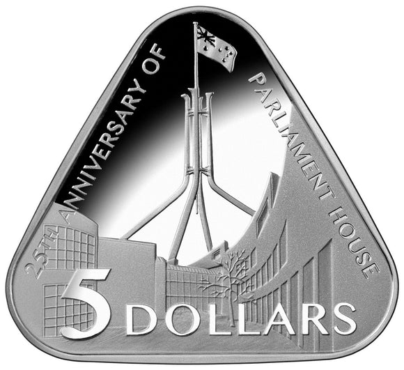 2013 Parliament House $5 Silver Proof Triangular Coin