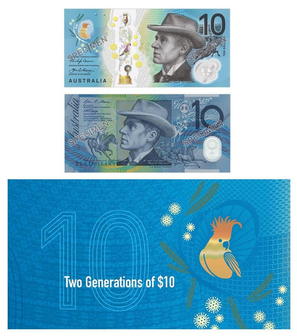 2017 Two Generations $10 Banknote Folder