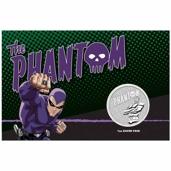 2022 The Phantom 1oz Silver Coin in Card