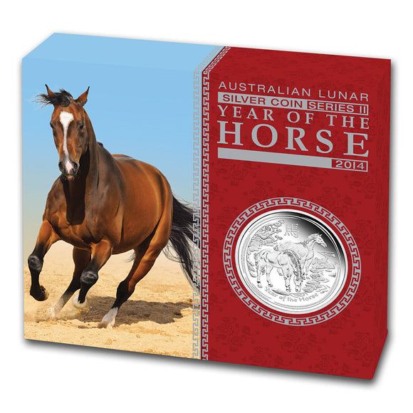 2014 Lunar Year of the Horse 1oz Silver Proof Coin