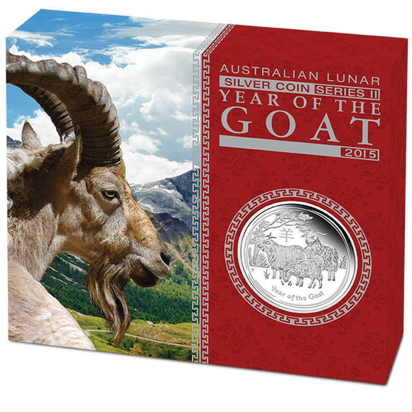 2015 Lunar Year of the Goat 1oz Silver Proof Coin