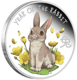 2023 Baby Rabbit 1/2oz Silver Proof Coin