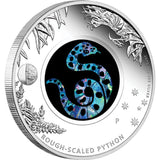 2015 Rough-Sealed Python Opal 1oz Silver Coin