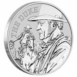 2020 John Wayne 1oz Silver Coin in Card