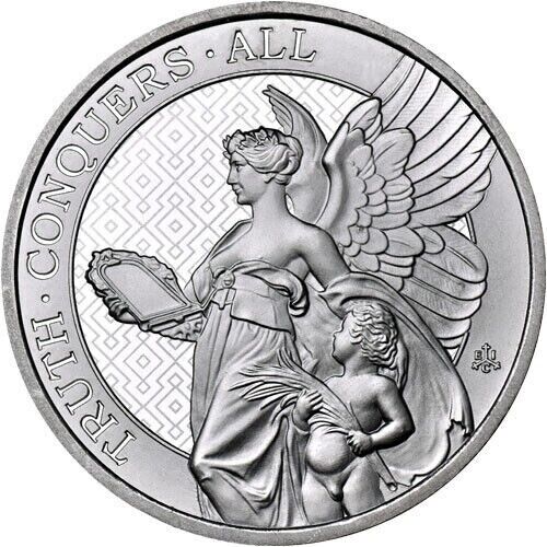 GB 2022 St Helena Truth Angel 1oz Silver Coin