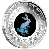 2023 Opal Rabbit 1oz Silver Proof Coin