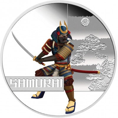 2010 Great Warriors - Samurai 1oz Silver Proof Coin