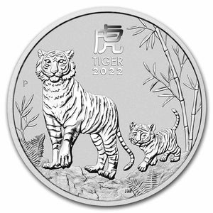 2022 5oz Silver Year of the Tiger Coin